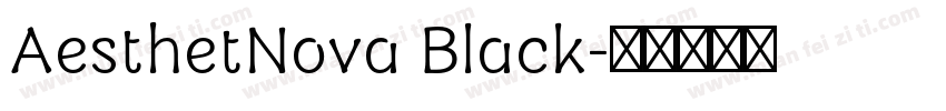 AesthetNova Black字体转换